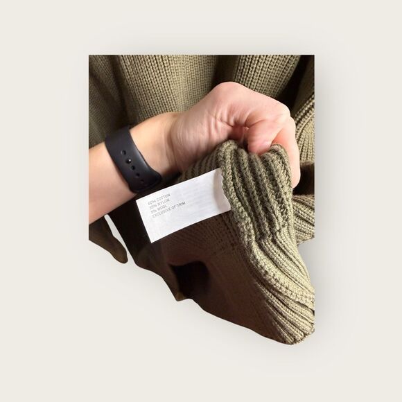 Duluth Trading Company Men’s Brigadier Shawl Collar Sweater Major Green XL Tall - Picture 8 of 8